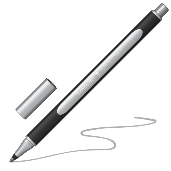 Schneider Paint-It 20 Metalik Lıner Tekli Gümüş  Metalik Liner Kalem