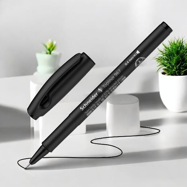 Schneider 967 Fineliner Kalem - Siyah