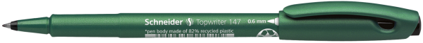 Schneider Topwriter 147 Siyah Fiber Uçlu 06mm - Siyah