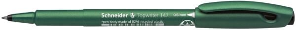 Schneider Topwriter 147 Fiber Uçlu Kalem 06Mm - Siyah (1471)