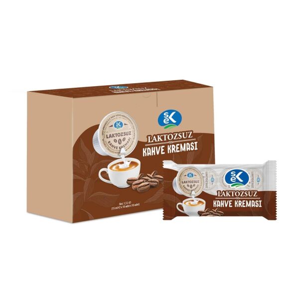 SEK Laktozsuz Kahve Kreması 15ml x 10 Adet