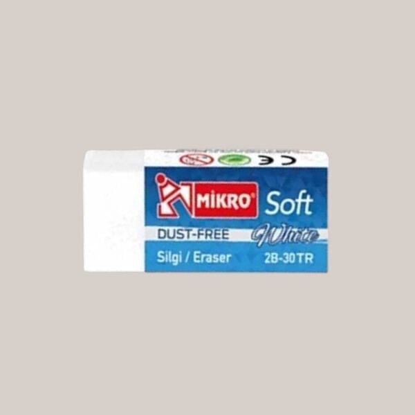 Mikro 2B-30Tr Beyaz Soft Silgi