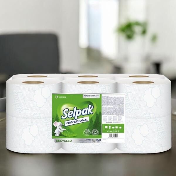 Selpak Professional Recycled 12'li Jumbo Tuvalet Kağıdı (5.58kg)