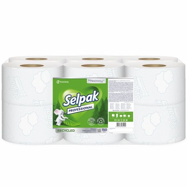 Selpak Professional Recycled 12'li Jumbo Tuvalet Kağıdı (5.58kg)