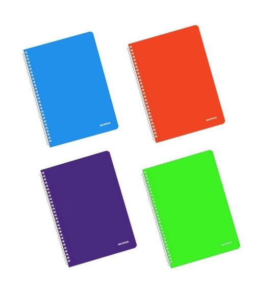 Mopak Spiralli Neon A5 96 Yaprak Çizgili Defter - Asorti