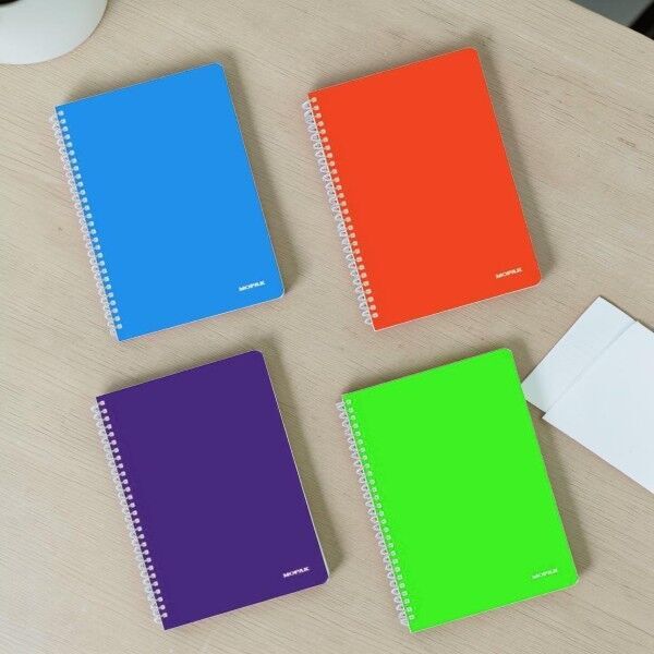 Mopak Spiralli Neon A5 96 Yaprak Çizgili Defter - Asorti