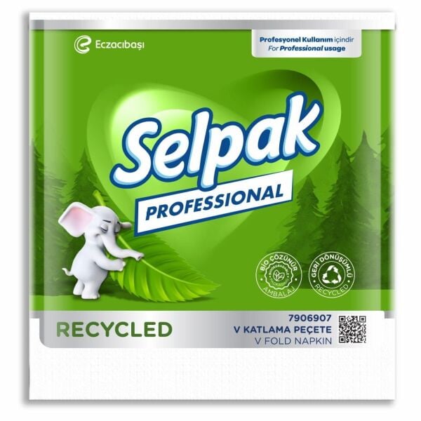 Selpak Professional Recycled 250 Yaprak V Katlı Peçete