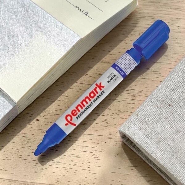 Penmark Ecoplus Permanent Marker Kalem Yuvarlak Uç Mavi -Hs1200-02
