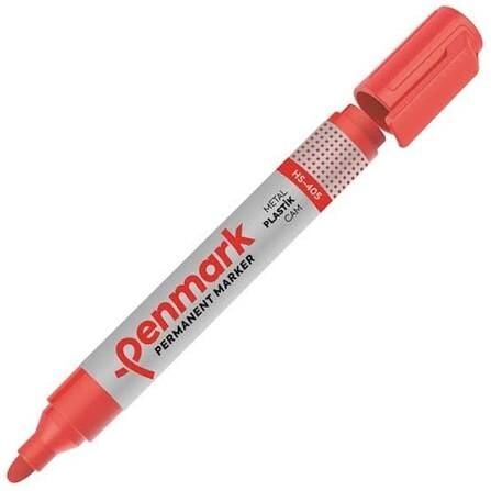 Penmark Ecoplus Permanent Marker Kalem Yuvarlak Uç Kırmızı Hs1200-03