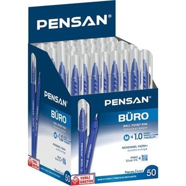 Pensan 2270 Büro Tükenmez Kalemi 1 Mm Mavi 50'li