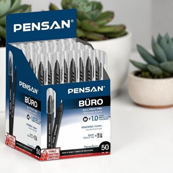 Pensan 2270 Büro Tükenmez Kalemi 1 Mm Siyah 50'li