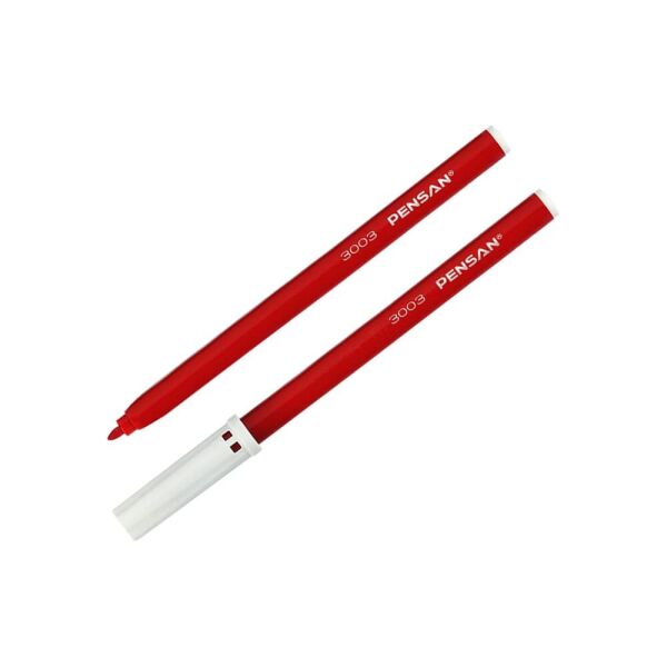 Pensan Ofis Tipi Keçeli Kalem Kırmızı - 10'lu