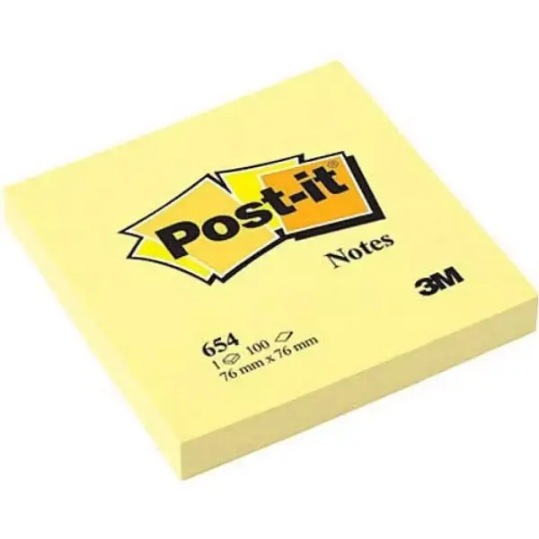 Post-it 76*76mm Yapışkanlı Not Kağıdı 100 Yaprak Sarı