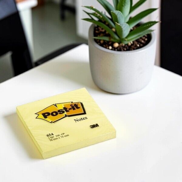 Post-it 76*76mm Yapışkanlı Not Kağıdı 100 Yaprak Sarı