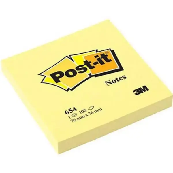 Post-it 76*76mm Yapışkanlı Not Kağıdı 100 Yaprak Sarı