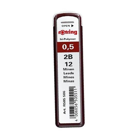 Rotring 0.5 mm 2B Kalem Ucu Hi-Polymer Min