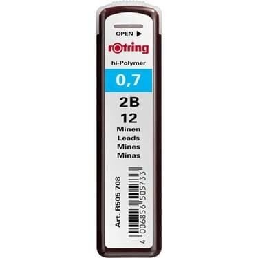 Rotring 0.7 mm 2B Kalem Ucu Hi-Polymer Min
