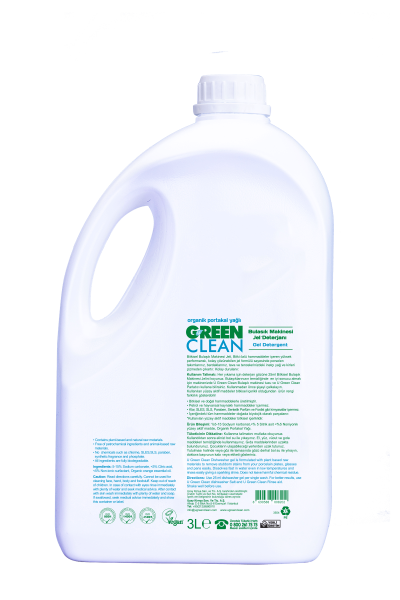 U Green Clean Bulaşık Makinesi Jel Deterjanı 3 Lt