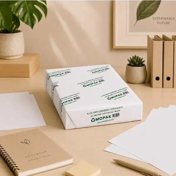MOPAK %100 Geri Dönüştürülmüş Doğa Dostu A4 Fotokopi Kağıdı 80 Gr 400 Sayfa