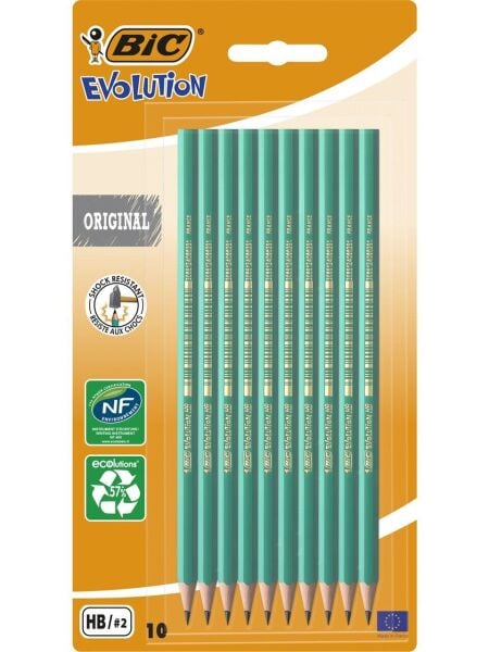 BIC Evolution® Ecolutions 10’lu Paket Kurşun Kalem – HB