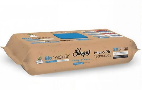 Sleepy Bio Easy Clean 50'li Yüzey Temizlik Havlusu Bio Çözünür Deniz Tuzu ve Deniz Yosunu