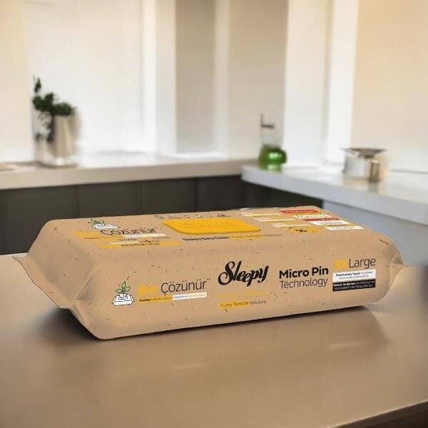 Sleepy Easy Clean Bio Çözünür Karanfil ve Tarçın Yüzey Temizlik Havlusu 50'li - 3XL Dev Boyut