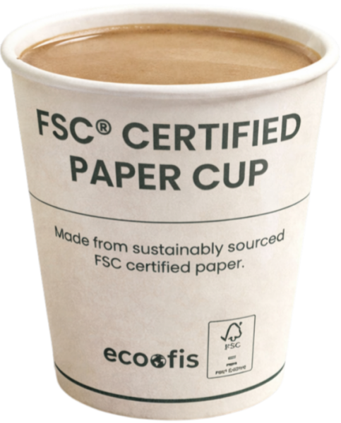 Ecoofis FSC® Sertifikalı Karton Bardak – 7 oz 50'li