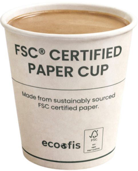 Ecoofis FSC® Sertifikalı Karton Bardak – 7 oz 50'li