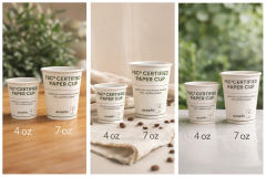 Ecoofis FSC® Sertifikalı Karton Bardak – 7 oz 50'li