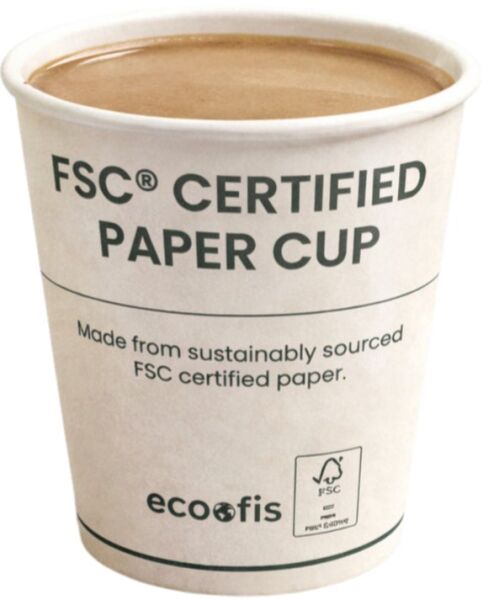 Ecoofis FSC® Sertifikalı Karton Bardak – 7 oz 50'li
