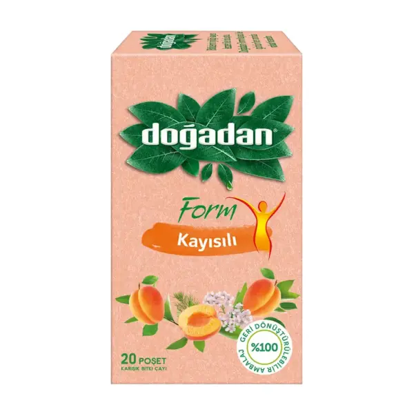 Doğadan Bitki Form Kayısı Çayı 1,1 Gr 20'li