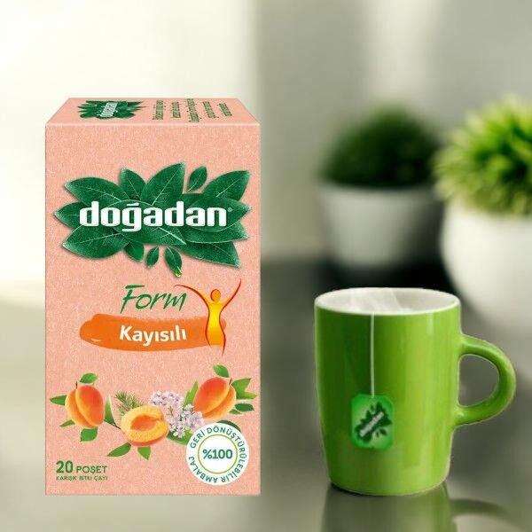 Doğadan Bitki Form Kayısı Çayı 1,1 Gr 20'li
