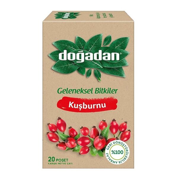 Doğadan Bitki Kuşburnu Çayı 2 Gr 20'li