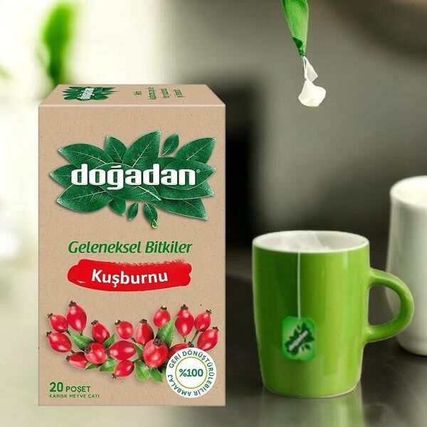 Doğadan Bitki Kuşburnu Çayı 2 Gr 20'li