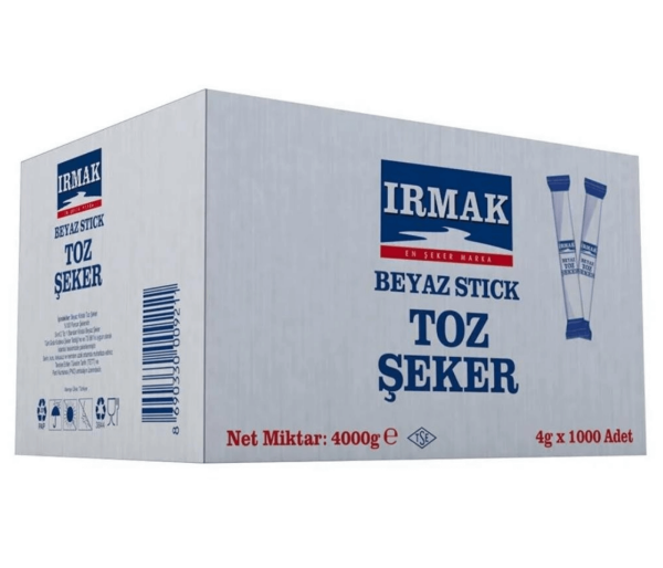 Irmak 4 Kg Stick Toz Şeker 1000'li