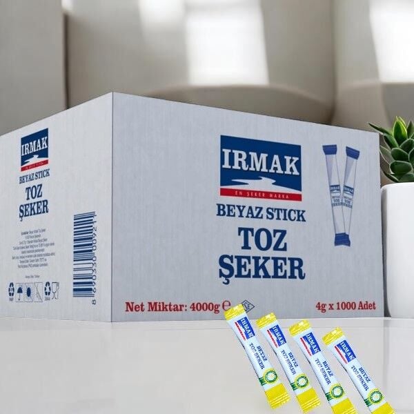 Irmak 4 Kg Stick Toz Şeker 1000'li