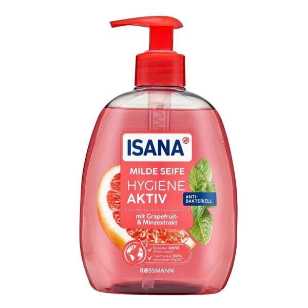 Isana Sıvı Sabun 500 Ml Hijyen Aktif Greyfurt Nane