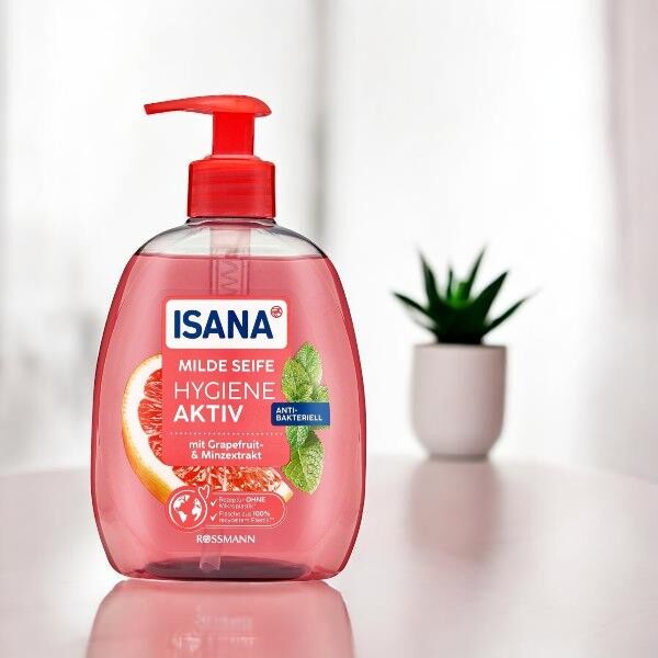 Isana Sıvı Sabun 500 Ml Hijyen Aktif Greyfurt Nane