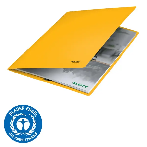 Leitz Recycle Lastikli Dosya A4 Sarı (39080015)