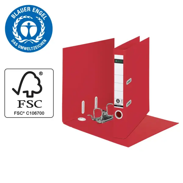 Leitz Recycle Klasör 180° A4 50Mm Kırmızı (10190025)
