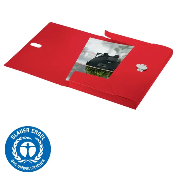 Leitz Recycle Kapaklı Kalın Dosya A4 Pp Kırmızı (46230025)