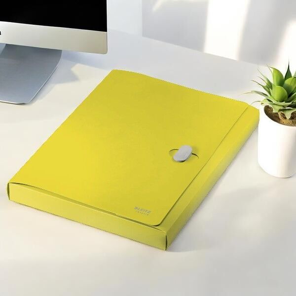 Leitz Recycle Kapaklı Kalın Dosya A4 Pp Sarı (46230015)