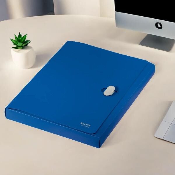 Leitz Recycle Kapaklı Kalın Dosya A4 Pp Mavi (46230035 )