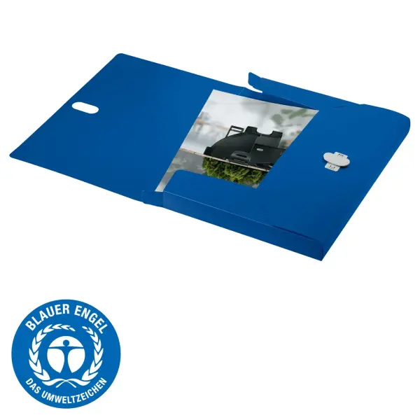 Leitz Recycle Kapaklı Kalın Dosya A4 Pp Mavi (46230035)