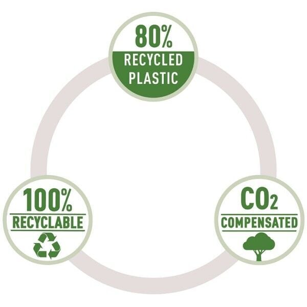 Leitz Recycle Kapaklı İnce Dosya A4 Pp Kırmızı (46220025)