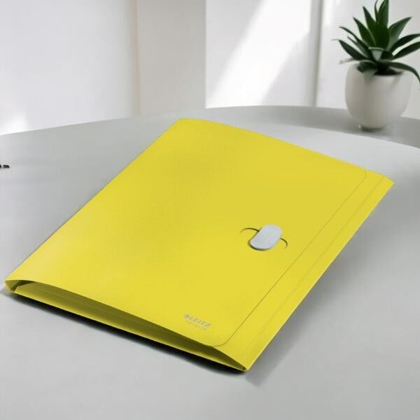 Leitz Recycle Kapaklı İnce Dosya A4 Pp Sarı (46220015)