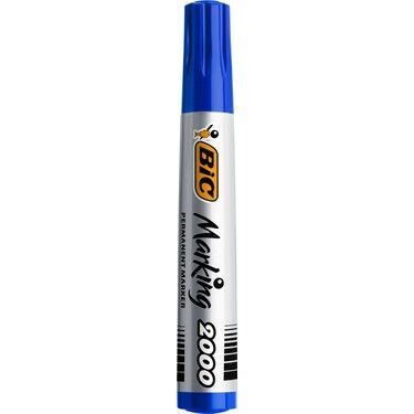 Bic Permanent Marker Kalem 2000 Yuvarlak Uç Mavi 8209143