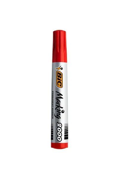 Bic Permanent Marker Kalem 2000 Yuvarlak Uç Kırmızı (8209133)