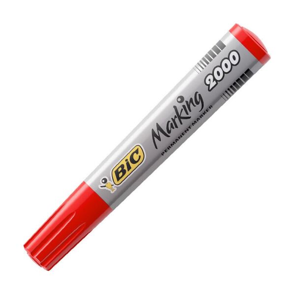 Bic Permanent Marker Kalem 2000 Yuvarlak Uç Kırmızı (8209133)