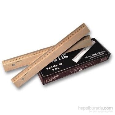 Yıldızlar Tahta Cetvel – 30 cm (Kod: 083)